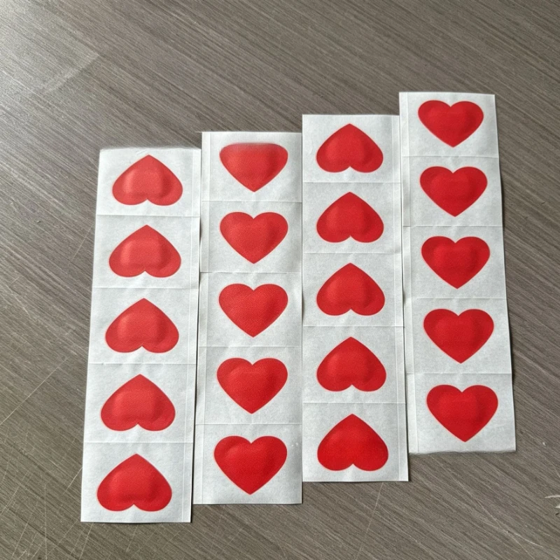 10pcs Colorful Cartoon Heart Waterproof Adhesive Plasters Cute Decorative Hemostatic Wound Bandages