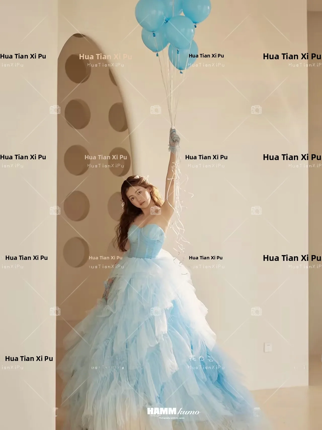 

Пышное платье в стиле мечтательной принцессы для фотосессий, тюлевое, создающее особую атмосферу, для портретов девочек