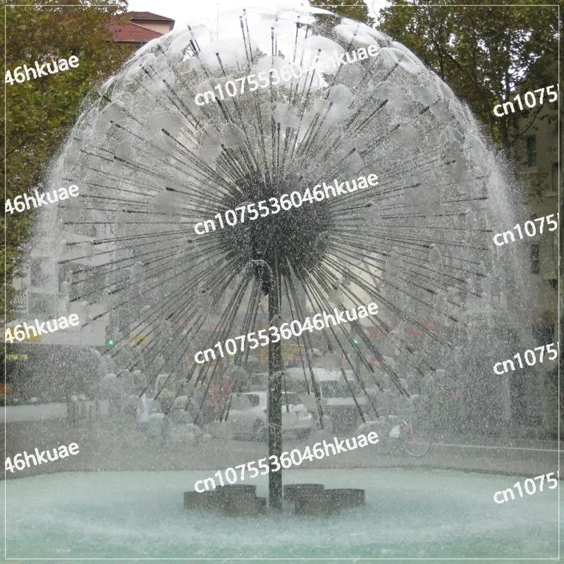 Stainless Steel Brass Crystal Ball, dandelion Fountain Nozzle, Pool Landscape Nozzle
