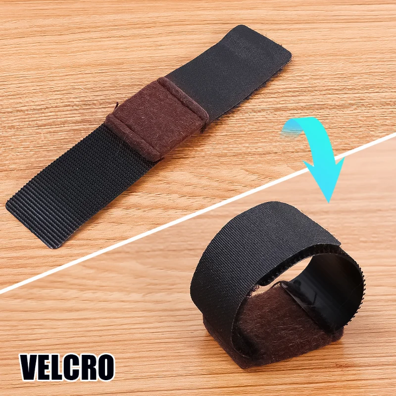 2/4/6PCS Non-Slip Chair Leg Felt Pads Table Foot Holder Hook Loop Fasteners for Office Chair U-shaped Iron Pipe Protection Cover