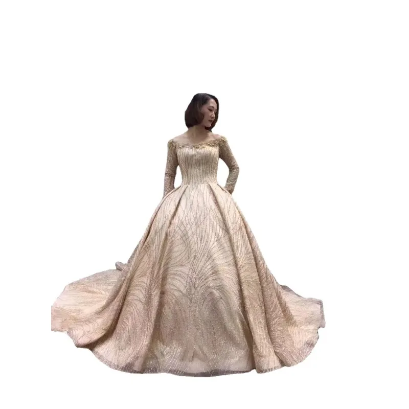 ثلاثة ألوان اختيارية موضة جديدة حبة الترتر الدانتيل والتطريز النسيج اليدوية الملابس الزفاف ملابس الأطفال والاكسسوارات