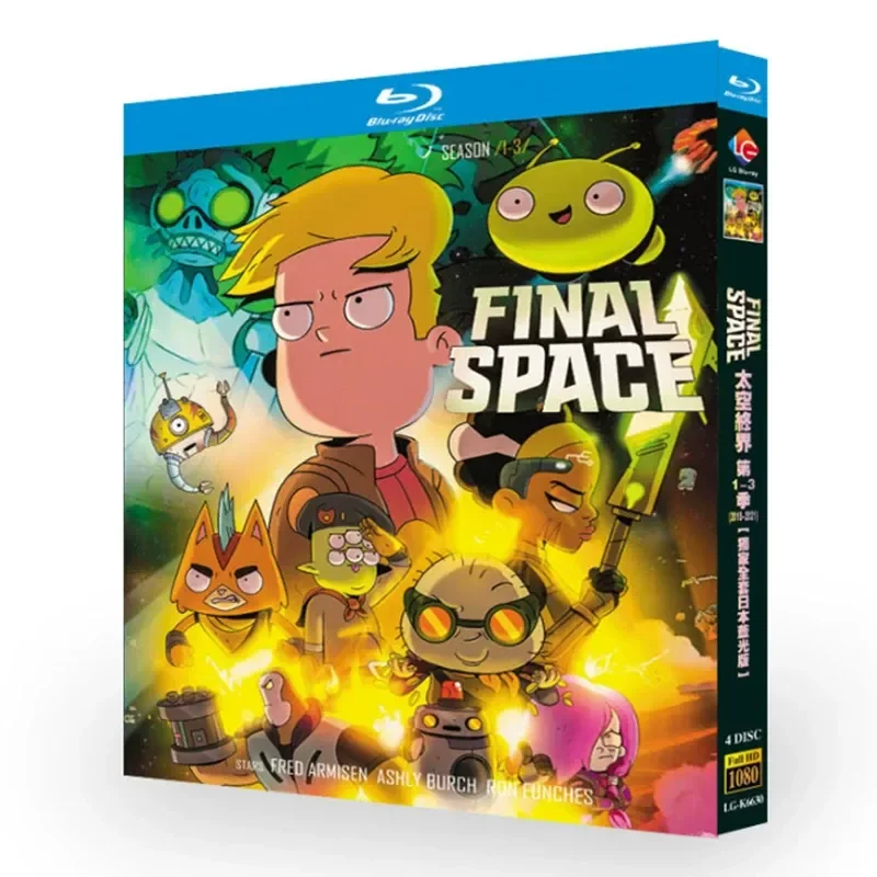 Blu ray Ultra High Definition Animation Space End Seasons 1 to 3 BD Disc CD Box with Chinese and English Subtitles