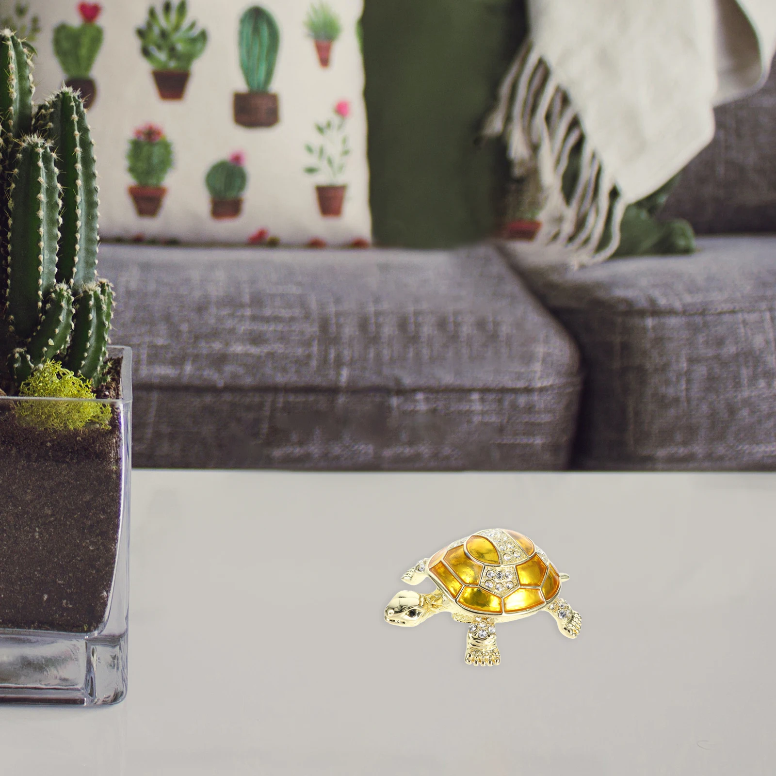 

Ornament Jewelry Organizer Sea Figurine Desktop Decor Metal Animal for Decoration Zinc Alloy