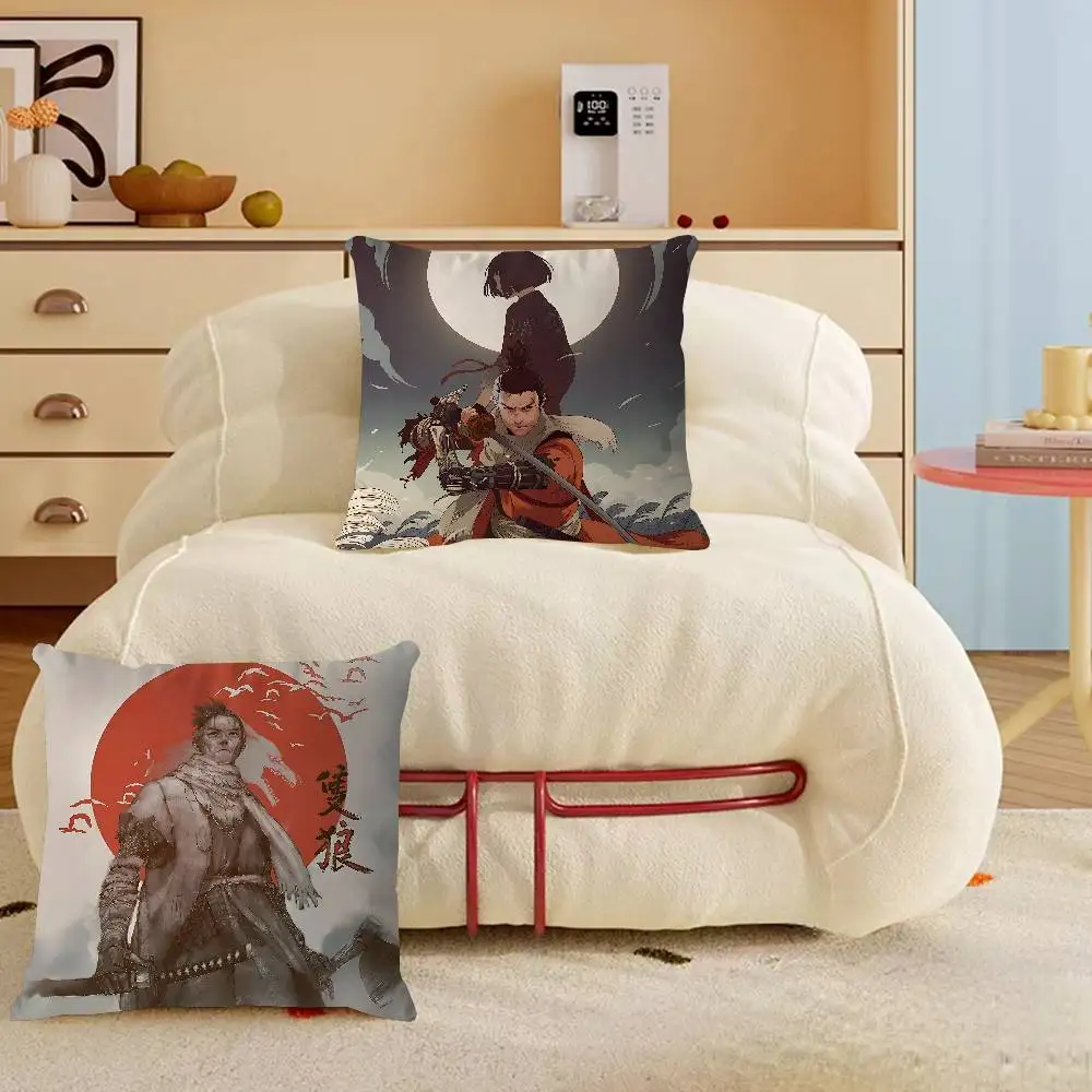 Sekiro Shadows يموت مرتين المخدة تون هدية غطاء الوسادة غرفة نوم المنزل أريكة كرسي مقعد ديكور كيس وسادة