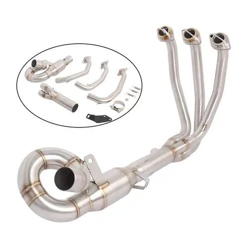 排気フロントパイプ CFMOTO 675SR 675 SR 2024 2025 オートバイの排気ヘッダーパイプステンレス鋼接続 51 ミリメートルマフラー