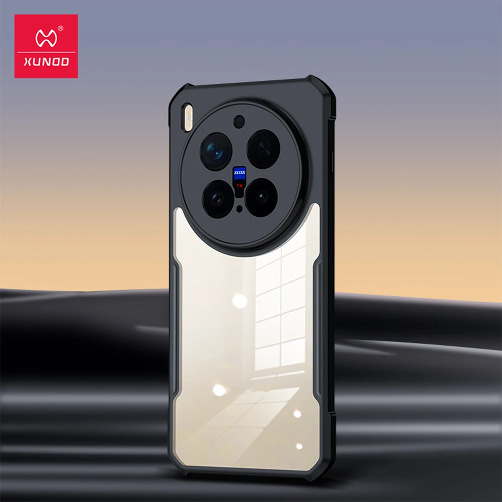 XUNDD Hülle für VIVO X300 Pro X300 Ultra, stoßfeste Airbag-Schutzhülle mit magnetischem Ständer, PC+TPU, transparente Schutzhülle