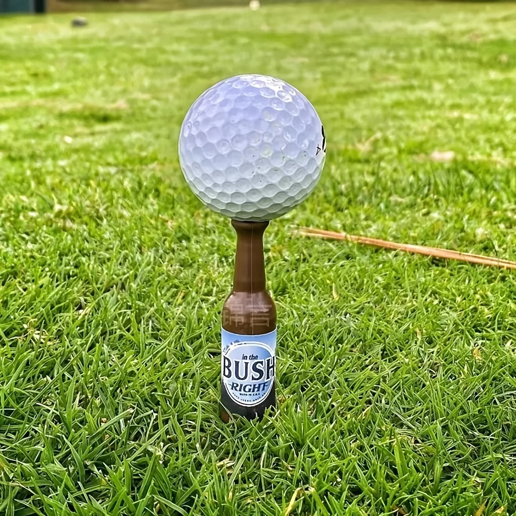 6 قطع زجاجة بيرة صغيرة جولف تيز زجاجة بيرة جولف مسمار ABS المواد مقعد جولف مجموعة إكسسوارات الغولف