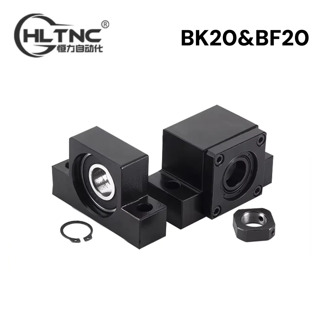 

Опора шарикового винта BK20 BF20, подходит для винта 25 мм SFU2505 SFU2510 SFE2525, концевая опора шарикового винта BK20/BF20 BKBF20, 1 комплект