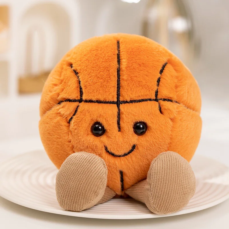 Cute Ball Shaped Plush Toys Soft Stuffed Animal Plushies Kawaii Round Plush Doll Kids Gift Birthday Present Room Decor 2026