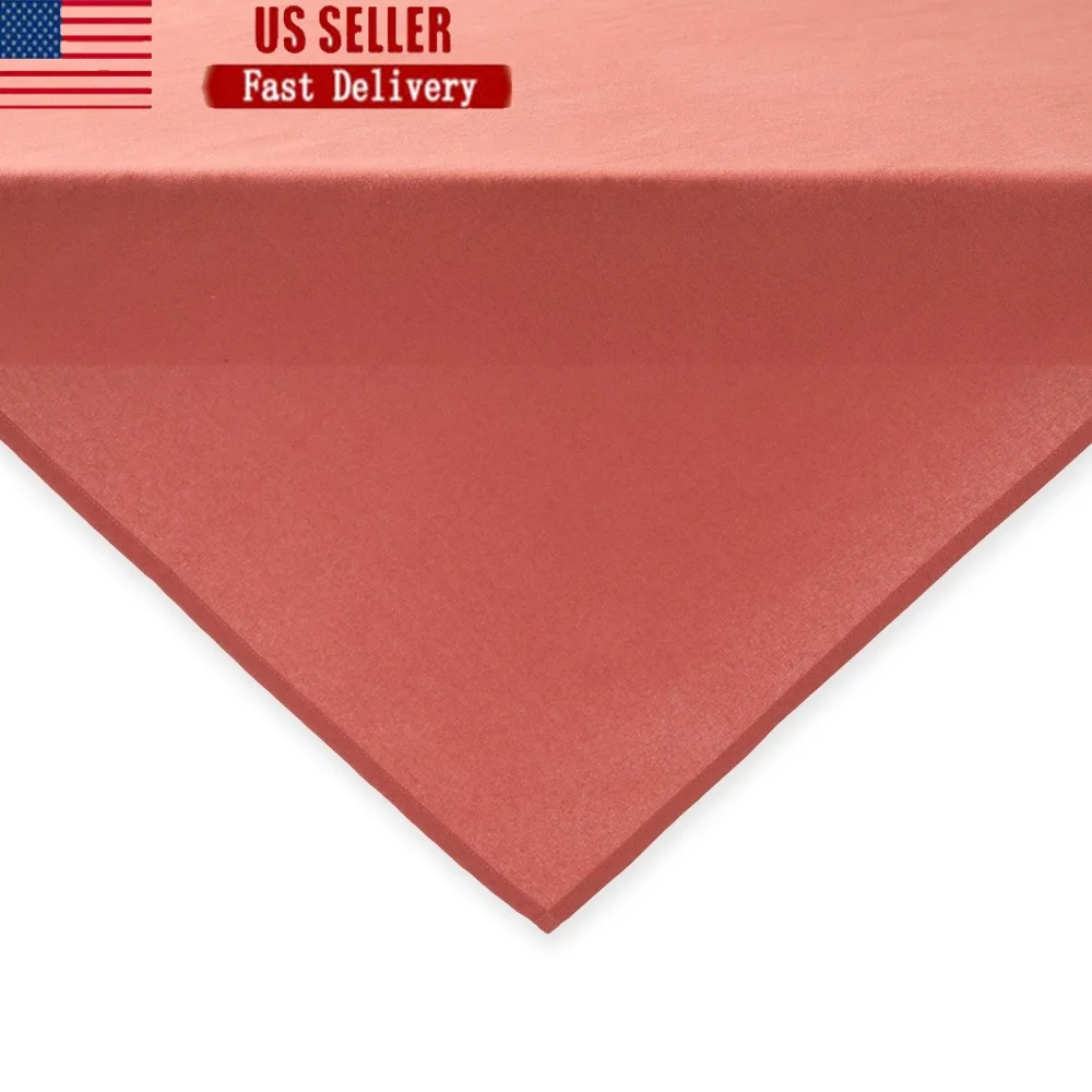 

Solid Fabric Table Throw 50x50 Inches Machine Washable Cotton Polyester Blend Perfect Events Parties Home Decor