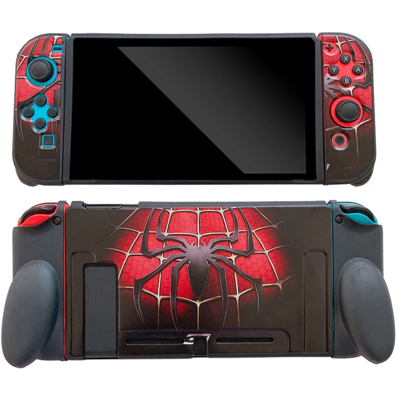 Spiderman Captain America Shield Venom Soft Cases for Nintendo Switch Game Split Console Controller NS JoyCon Gaming Accessories