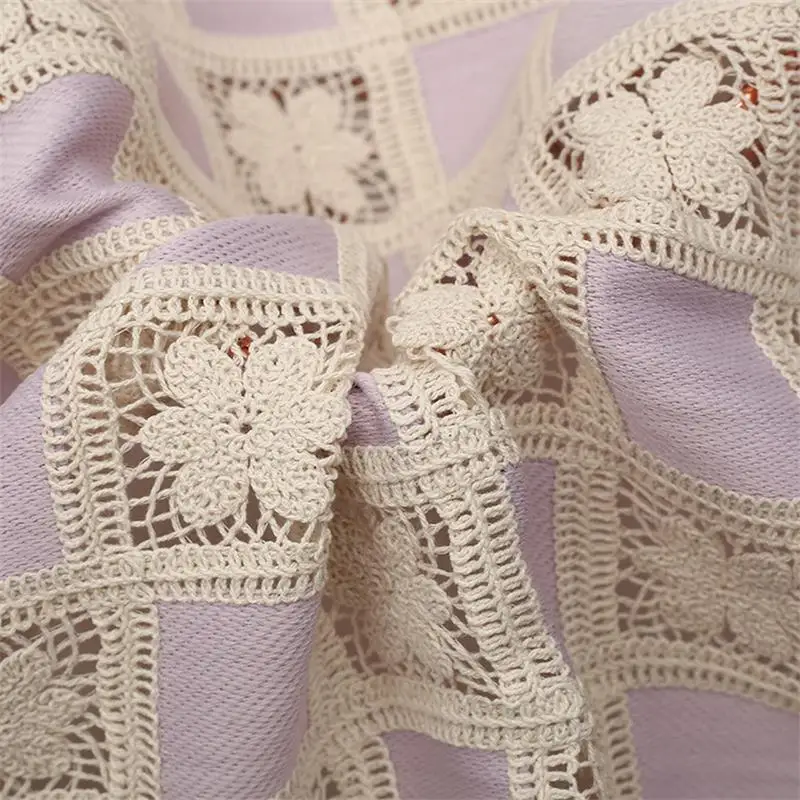 Strand Hook 3d Flower Lace Embroidered Fabric Autumn Winter Women\'s Dress Bag Diy Sewing Fabric