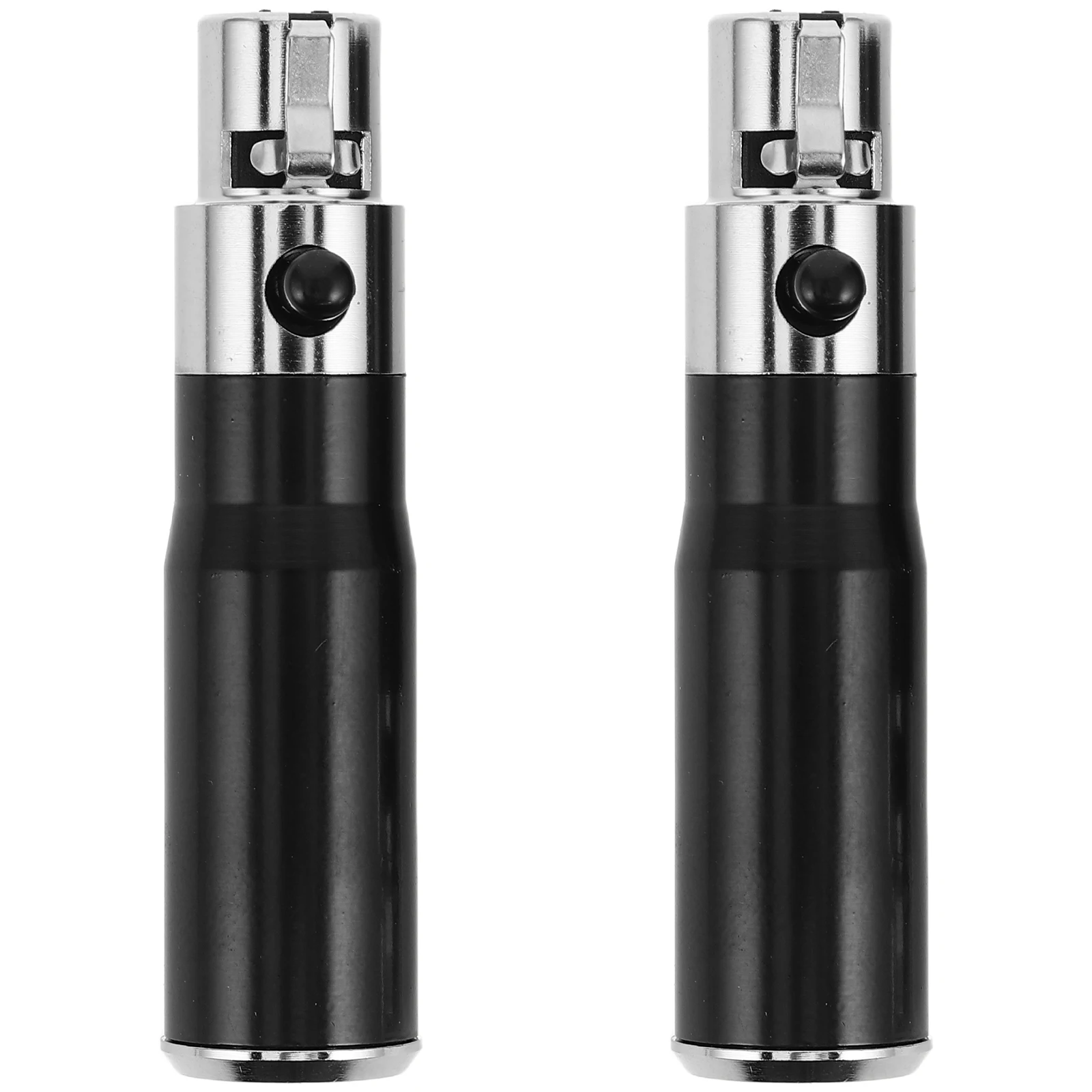 

2 Pcs Audio Adapter 4-pin Mini Xlr Female to 3-pin Male Microphone Plug Connector Audio Cable Mixer Stage Equipment