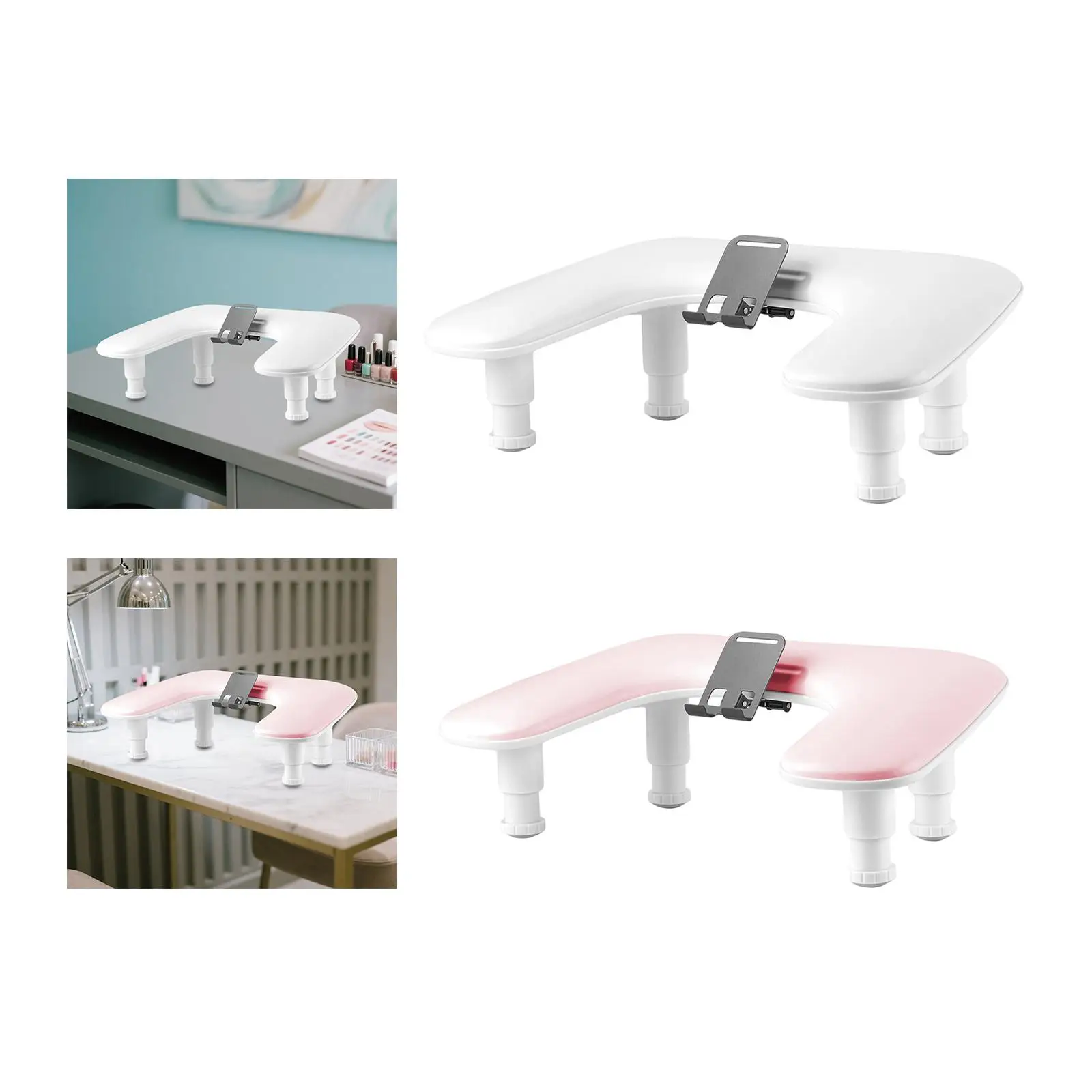 

Подлокотник для ногтей, удобный с держателем для телефона, подлокотник, профессиональная подушка для рук для Nails Tech, для домашнего маникюрного салона