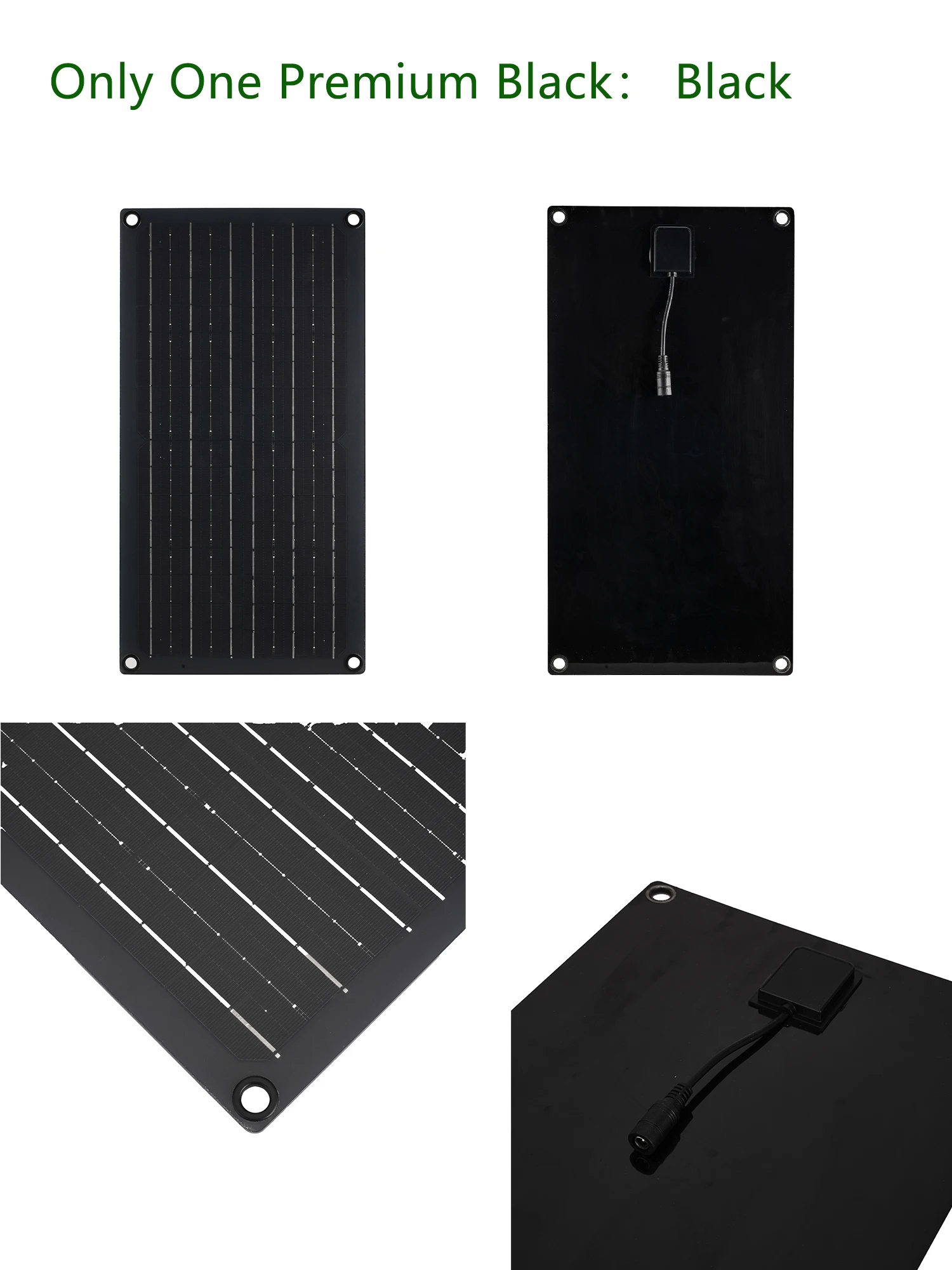 ELEGEEK 16W-160W Mono Flexible Solar Panel USB 5V DC 12V W/ 60A Controller Type-C for Phone 12V Battery Camping