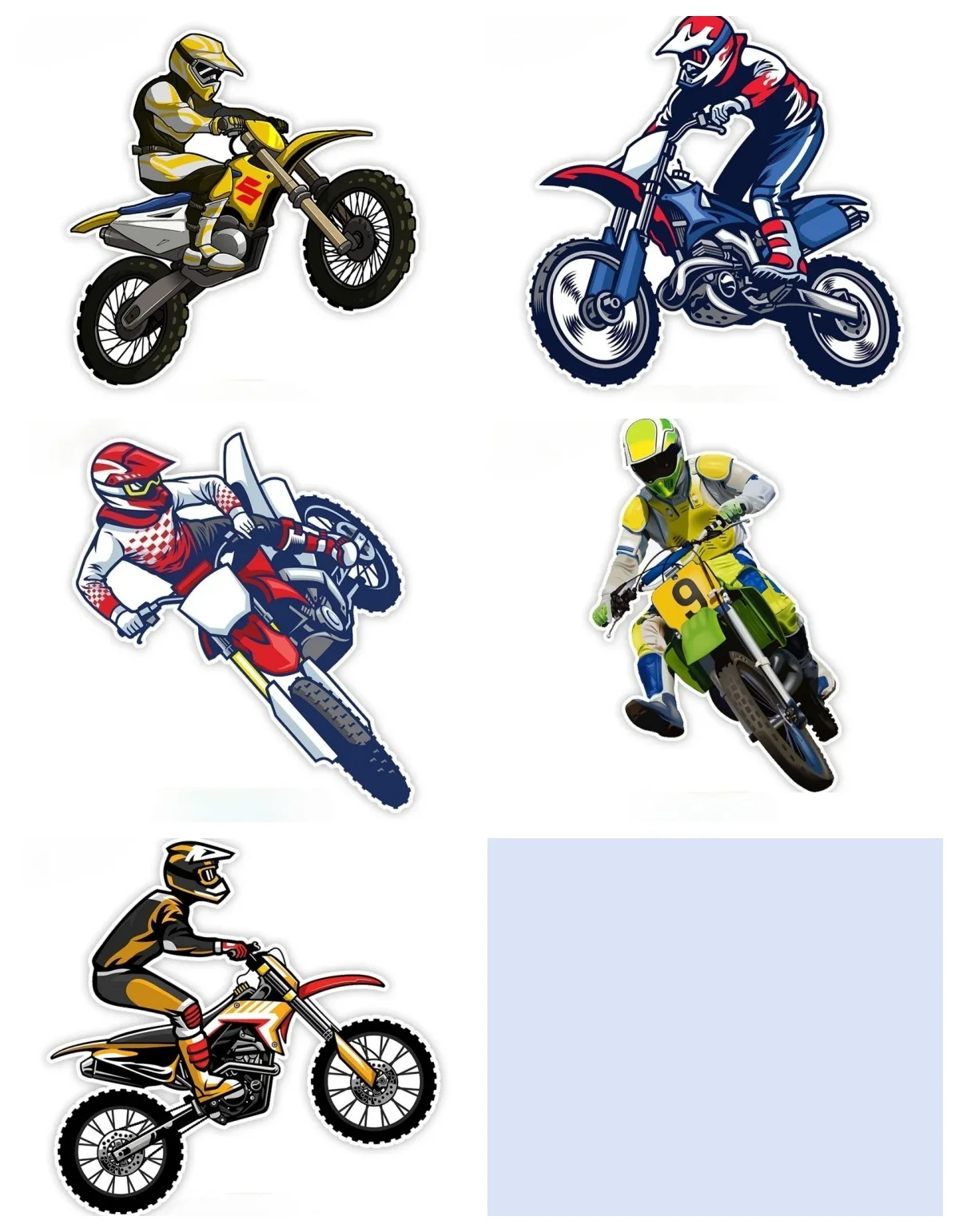 

Motocross Race Vinyl Decal Waterproof Stickers for Car Truck SUV Motorcycle Window Bumper Laptop Decor car sticker