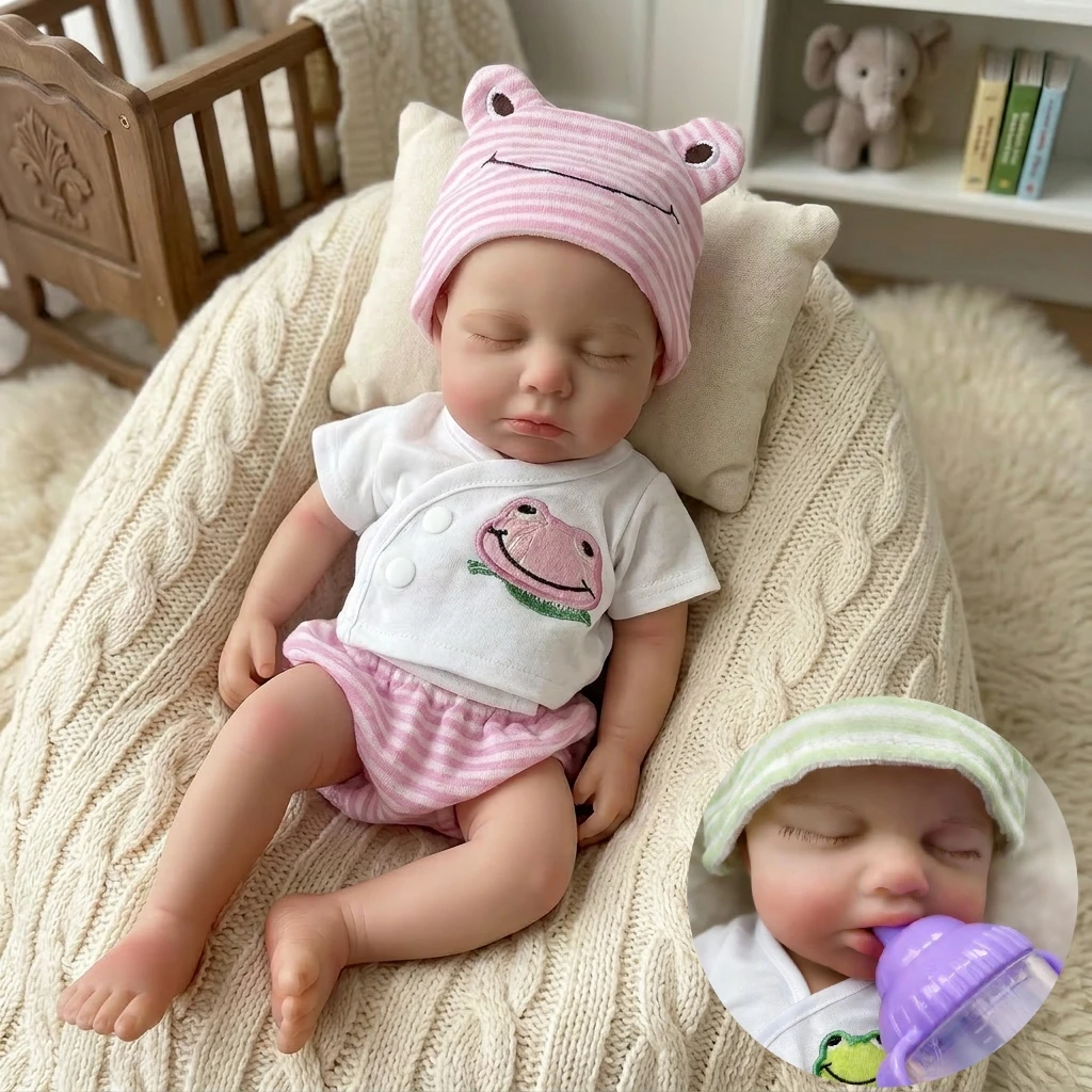 

13-дюймовая силиконовая кукла-реборн Лулу, ручной работы, мягкая на ощупь, младенец-реборн (мальчик или девочка)