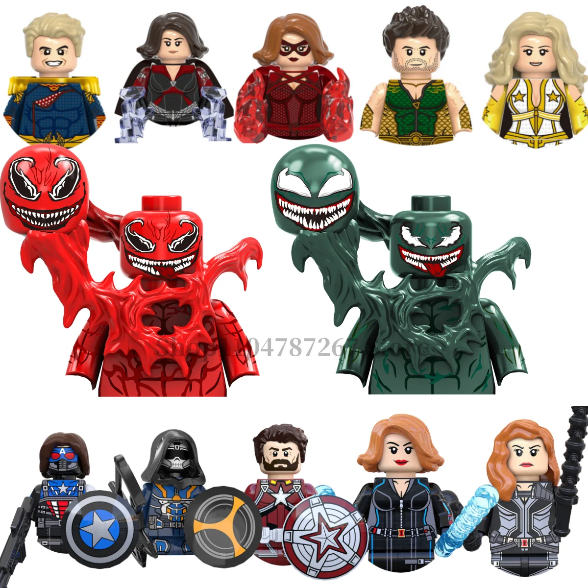 

Marvel brick toys Vision Deadpool Crimson Countess building blocks MINI figurines children's gift Puzzle toys