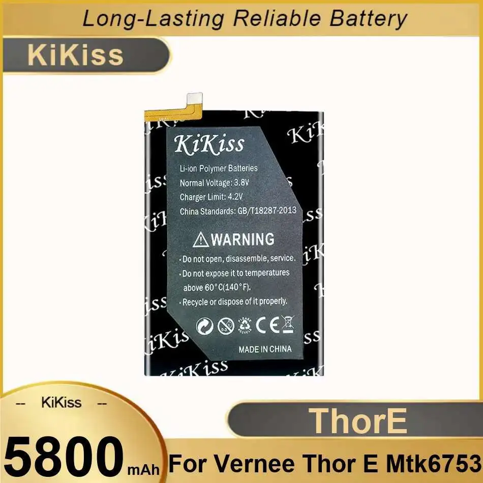 

Reliable Power 5800Mah Mobile Phone Battery Thore For Vernee Thor E MTK6753