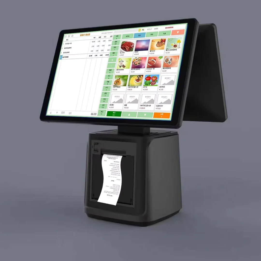 

Windows/linux/android Cash Register POS Machine ,system Pos 15.6inch Cash Register Roll Machine, Embedded Printer--ODM
