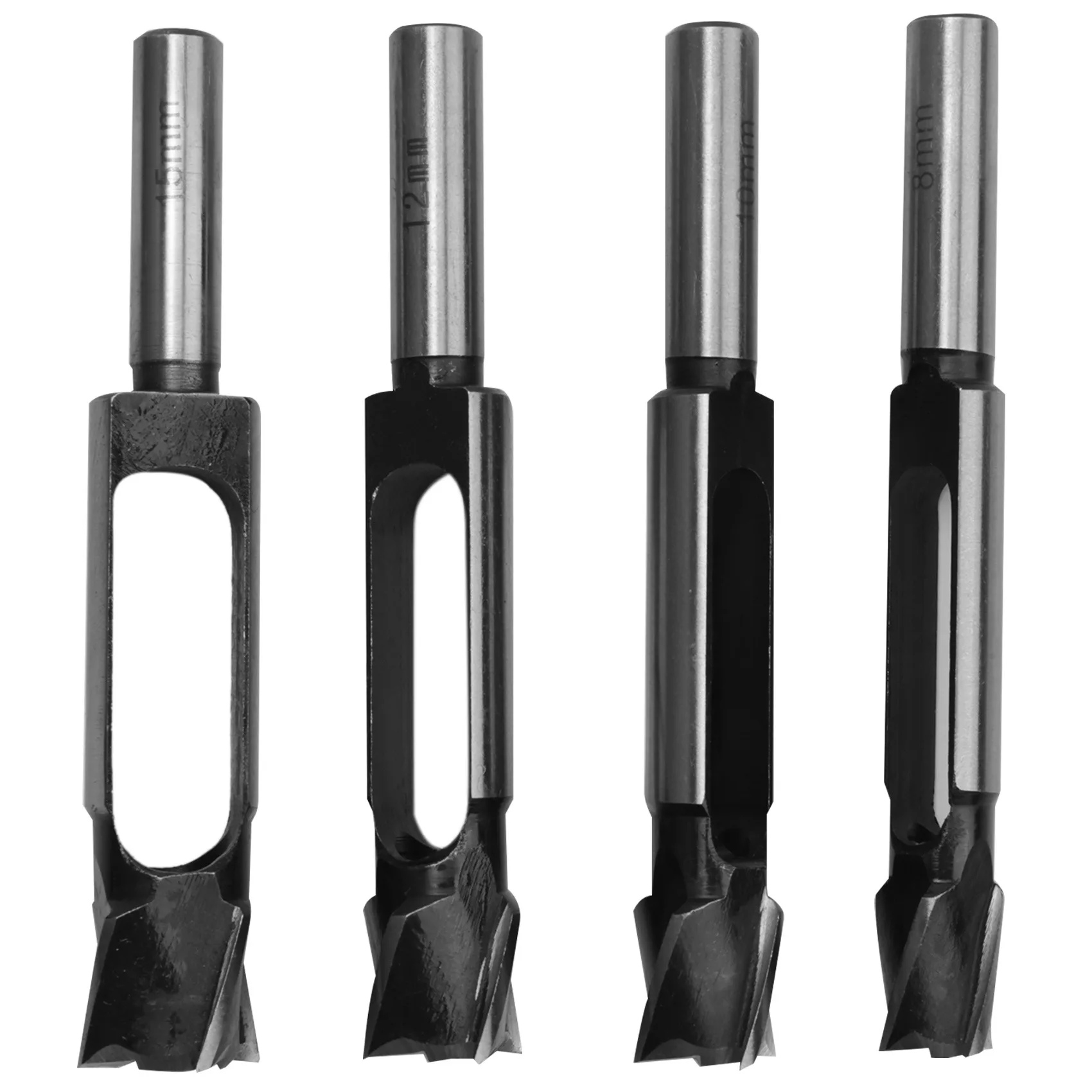 SLQZT 4 ชิ้น/เซ็ต Tenon Dowel Plug CUTTER Maker เครื่องตัดเรียว 8 มม.10 มม.12 มม.15 มม.เจาะ Cork