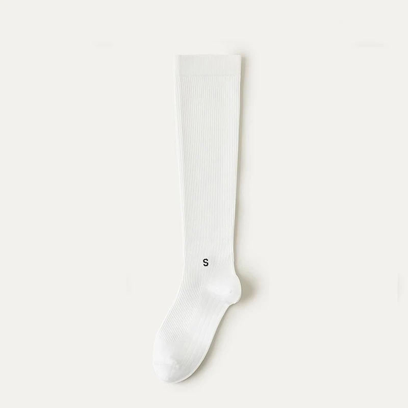 1 Paar professionelle Waden-Kompressionssocken, hohe Elastizität, atmungsaktiv, Komfort, ganzjährig, Laufen, Springseil, Sportsocken – Detail 16