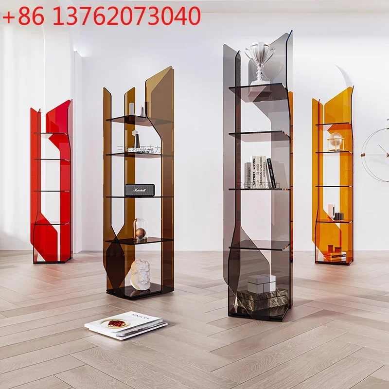 Transparent Acrylic Display Stand Box Repisas Aesthetic Bedroom Living Room Shelves Organizer Corner Book Repisa Room Decoration