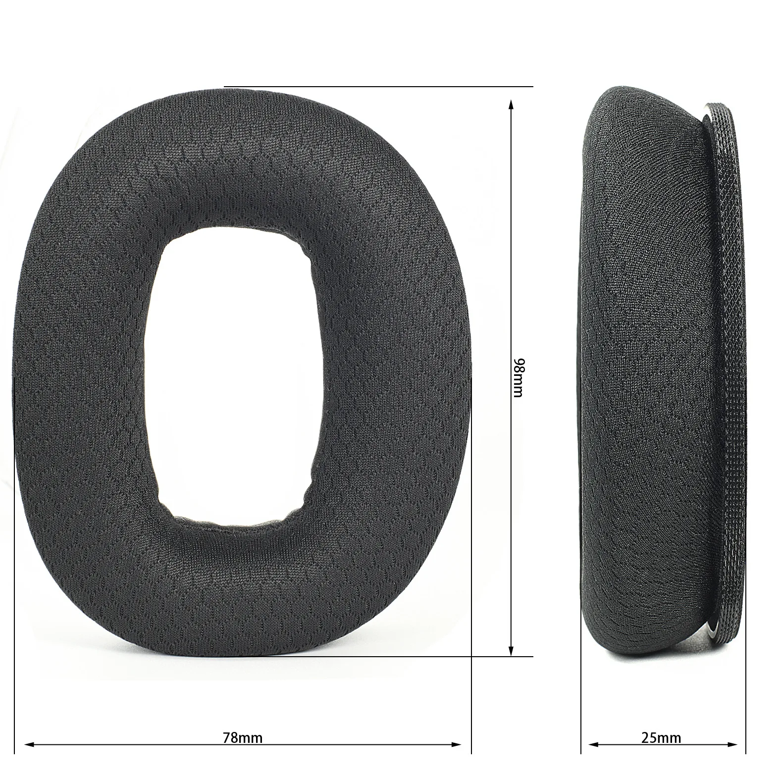 

TAMUM Soft Foam Breathable mesh fabric Ear Pads With buckle For MARSHALL Monitor 2 ANC Headset Earmuffs Repairing Parts ，