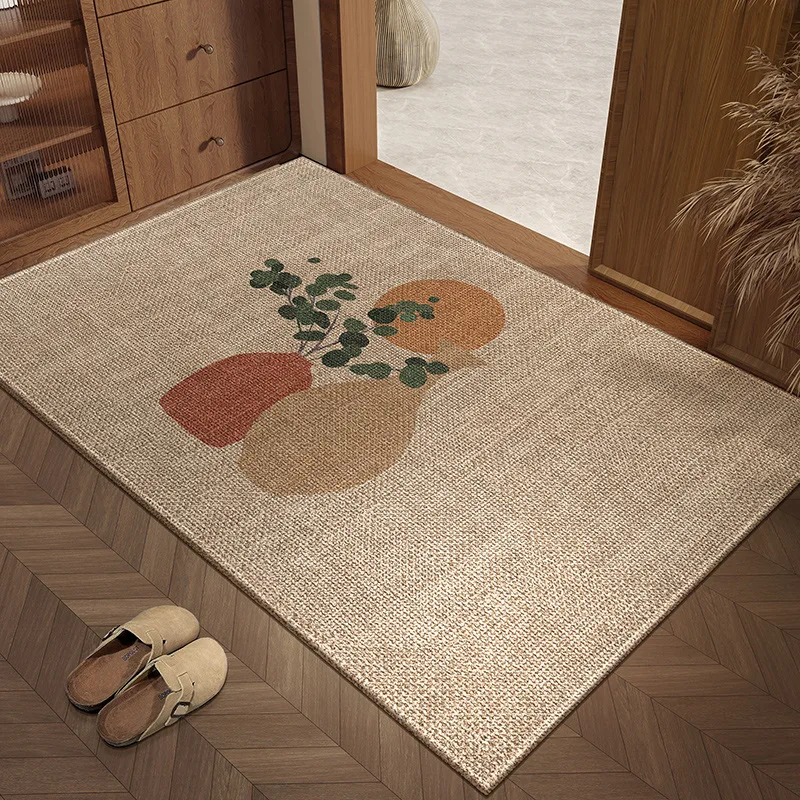 2026 Modern Printing Dust Removal Entrance Mat Thickened 8mm Wear-Resistant Porch Mat High-End Wipeable Floor Carpet for Home