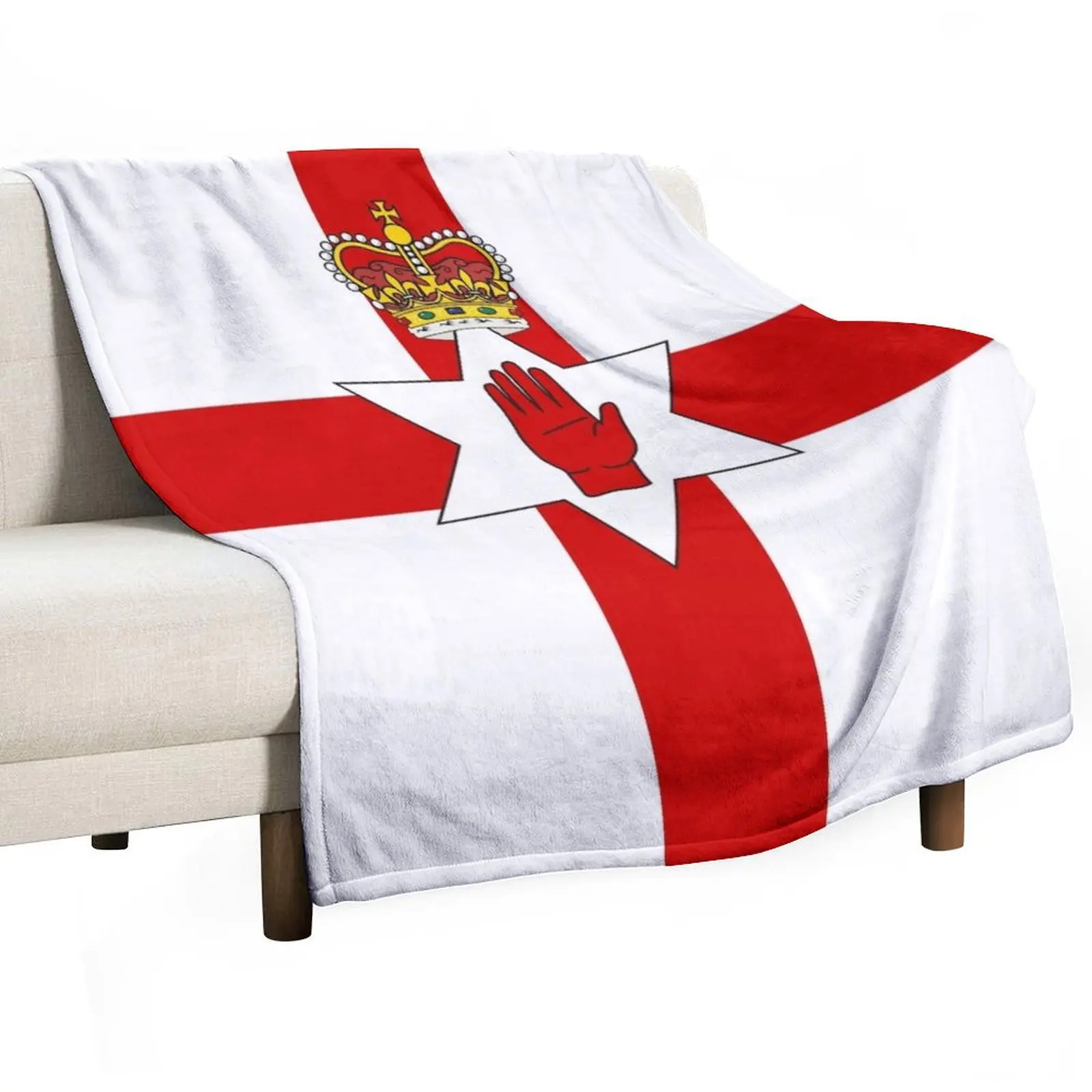 Ulster Banner Flag of Northern Ireland Throw Blanket Stuffeds Luxury Brand warm winter Moving Soft Blankets