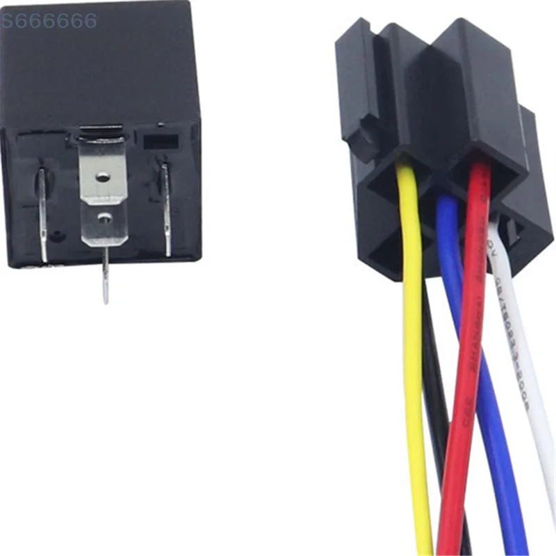 Waterproof Automotive Relay 12V 5Pin 40A Car Relay with Socket - 5-Pin 12V Relay for Automotive Use