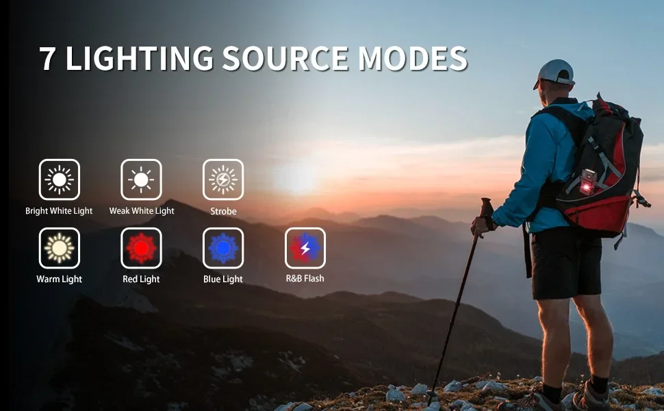 MINI USB wiederaufladbare LED-Taschenlampe, tragbare Arbeitsleuchte mit Magnet am Ende, superhelle Campinglaterne, seitliche COB-Notfall-Taschenlampe – Detail 6
