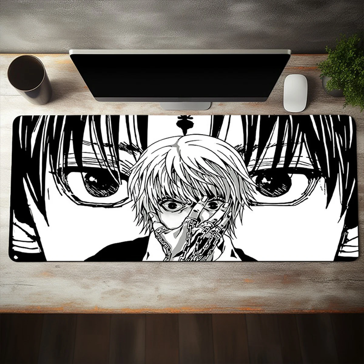 1pc Anime Character Handsome Boy Large Mouse Pad MultiSize Non-Slip Stitched Edge Computer Keyboard Desk Mat For Office And Gift