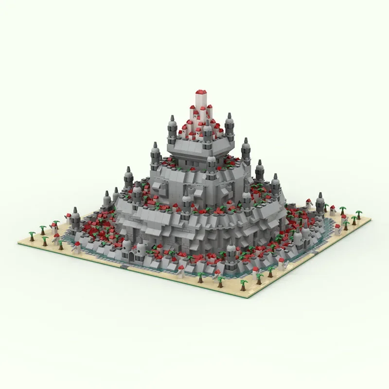Bloques de construcción Moc de película famosa, modelo de escena, Castillo Minas Tirith, bloques de construcción modulares, juguete de regalo para niños, conjunto DIY de montaje
