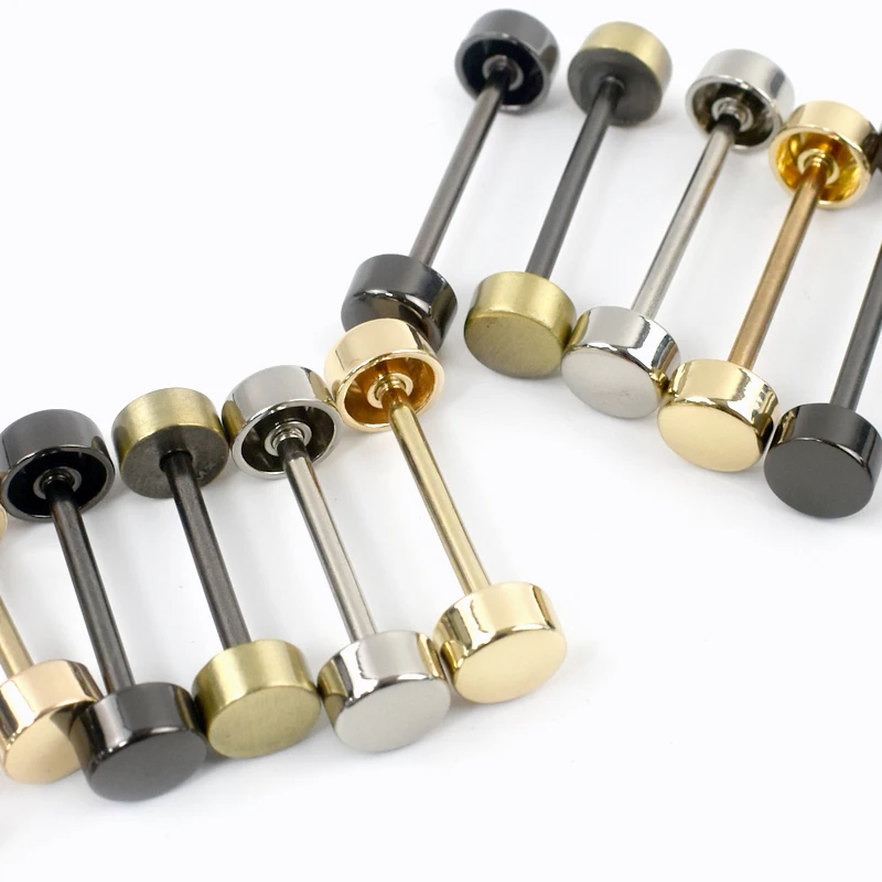 10Pcs Deepeel Detachable Wheel Screw Buckle 15-40mm Metal Barbell Clasp HandBag Strap Handle DIY Luggage Hardware Accessories