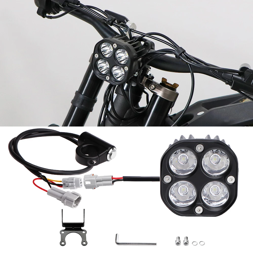 40W Headlight With Small Switch Cross-Country Motorcycle For Sur-Ron Surron LBX Segway X260 X160