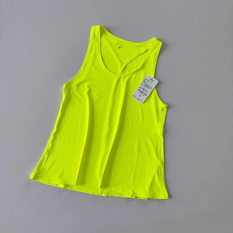 Ärmellose Sportshirts für Damen, Yoga-Oberteile, Fitness-Tops, lockere Sportshirts, Damen-T-Shirts für das Training, Tanktops. – Detail 19
