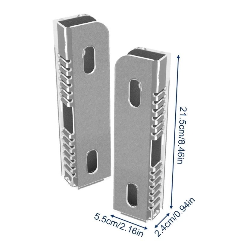 دعم أكريليك للكمبيوتر المحمول M17B موفر للمساحة مع بطانة داخلية للتركيب الآمن