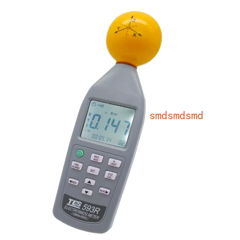 100% New Original  Electromagnetic Radiation Detector TES-593R TES593R EMF Meter Triaxial Data Logger Updated from TES-593