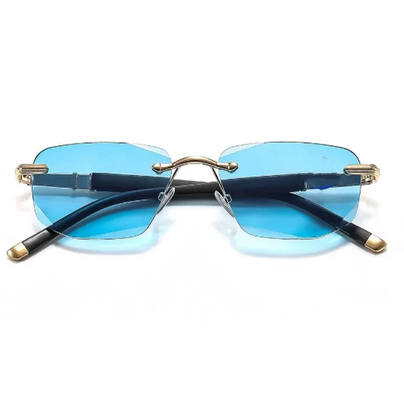 Neue rahmenlose, rautenfreie High-Definition-Lesebrille für ältere Menschen zum Lesen von Büchern und zum Blockieren von blauem Licht