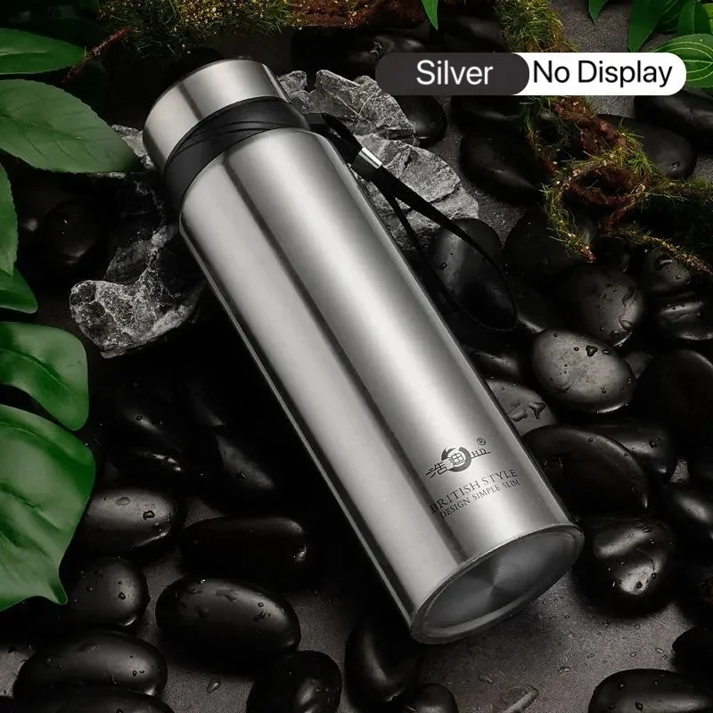 Stainless Steel Thermos Bottle 1000ml Business Vacuum Flask Travel Portable  Thermos Insulated Bottles 1000/1500/1800ml 1 Litre - AliExpress 15