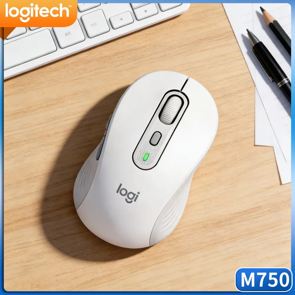 Logitech M750 Office Mouse High Precision Optical Sensor Three Device Switch Soft Thumb Rest Pad Study Desk Practical Pick