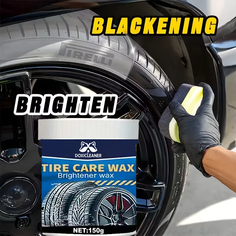ユニバーサルカーケアワックス タイヤ黒染め プラスチック・レザー復元剤 UVシールドポリッシュ - 車両メンテナンス＆ケア製品