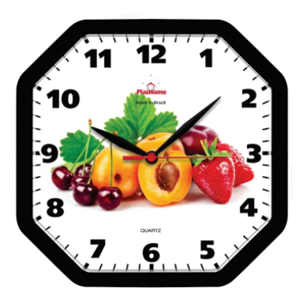 Black Gamma Decorative Fruit Wall Clock