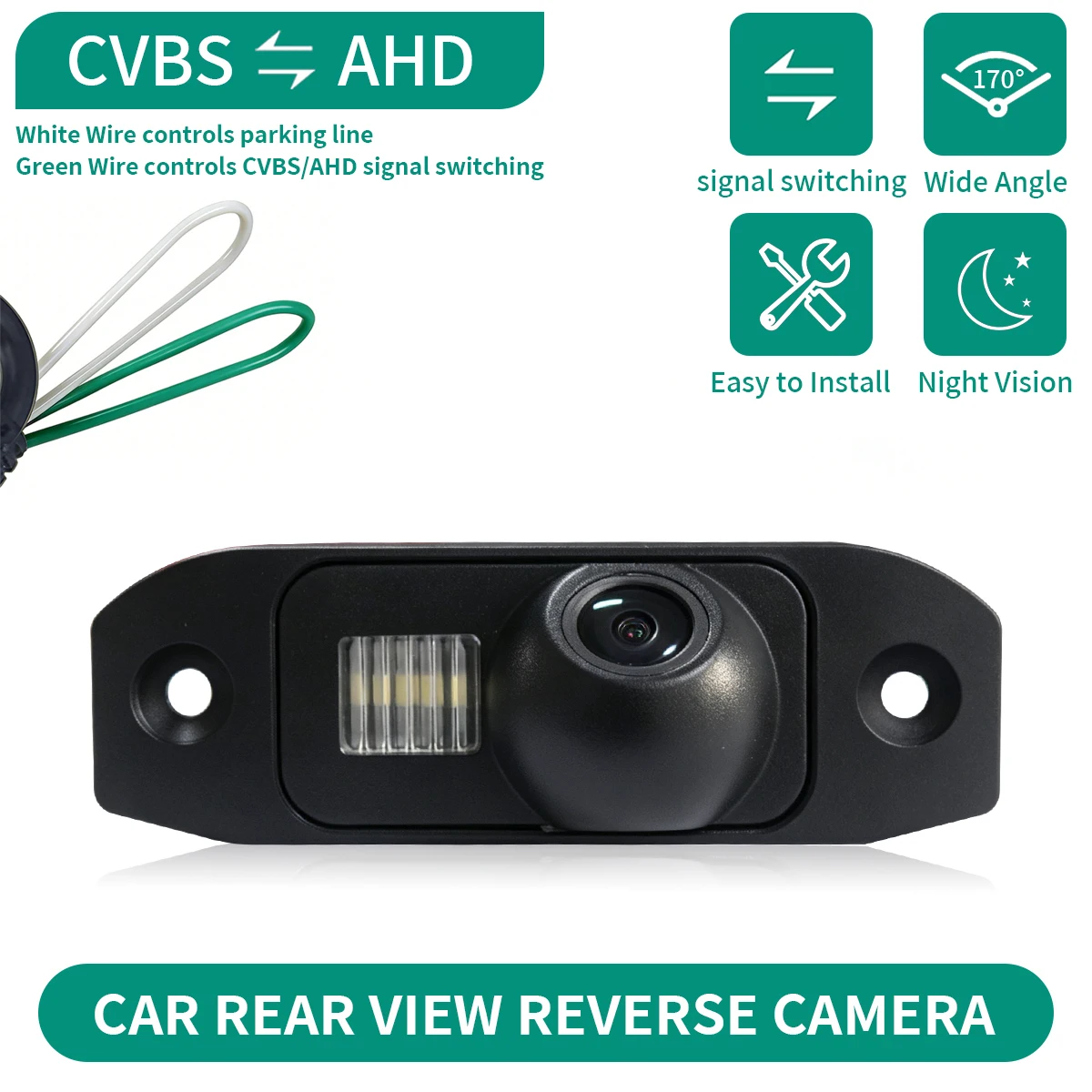 Car Rear View Reverse Camera Fisheye Lens Wide Angle Waterproof For Volvo S40 S60 S60L S80L XC90 XC60 V60 Vehicle Backup Camera