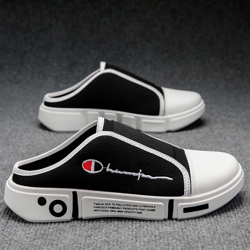 

Men Slippers Outside Street Style Fashion Casual Daily Cover Toe Non-slip Women Couple Style Summer Soft Slippers Shoes for Men