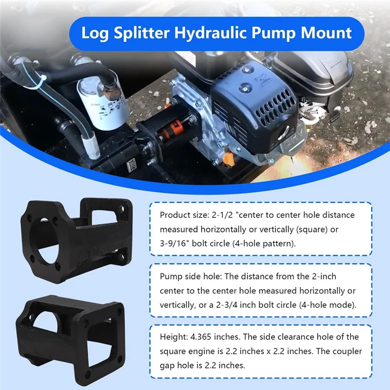 استبدال دعامة المضخة الهيدروليكية لمحرك الفاصل السجل بقوة 5-7 حصانية مناسب لـ Log Splitter Hydraulics