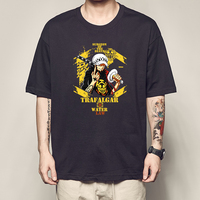2025 New American ONE PIECE Luo T-shirt Haixia Yanping Short-sleeved Trafalgaro Clothes Kings Shichibukai Loose Short-sleeved