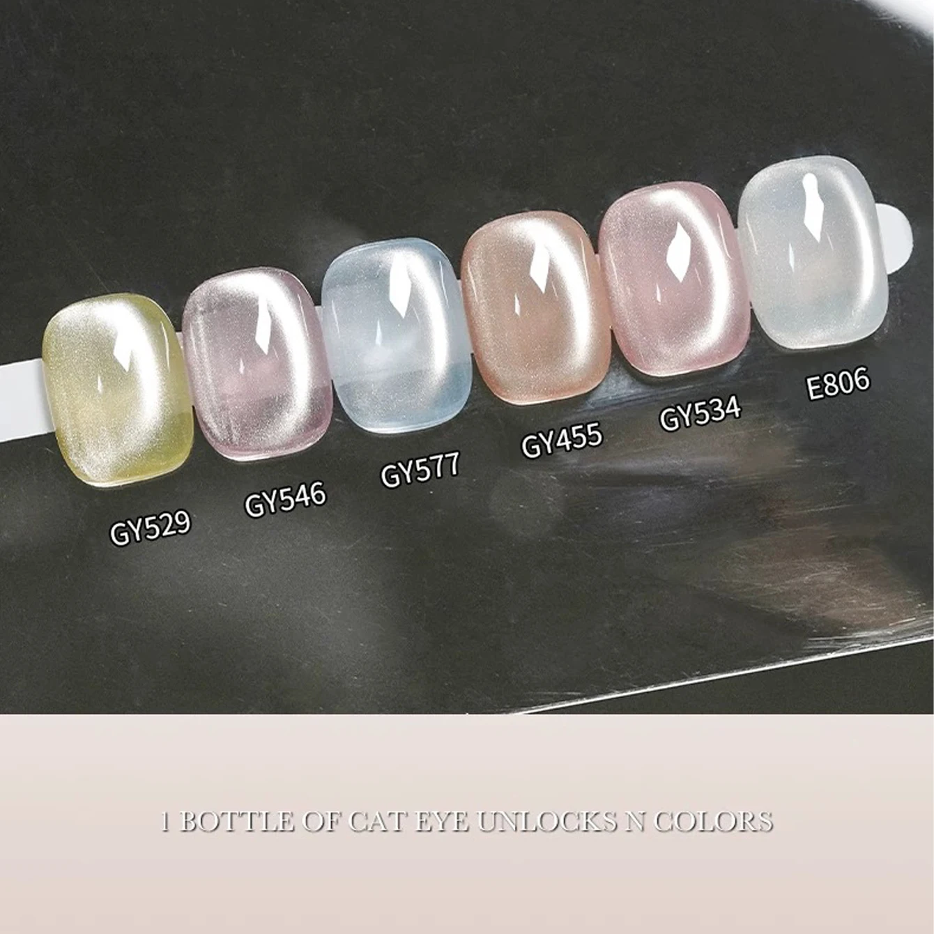 12 ml/stks herfst en winter best verkopende knipperende porselein witte glazen kraal cat's eye gel nagellak voor kerstnagels