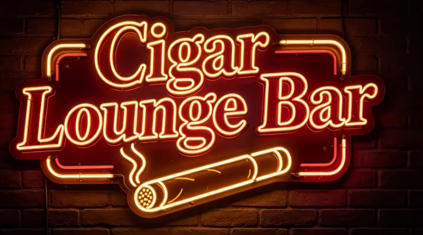 Custom Cigar Lounge Bar Neon Sign LED Light USB Powered for Pub Club Man Cave Party Home Bar Wall Decor Acrylic Neon Lamp
